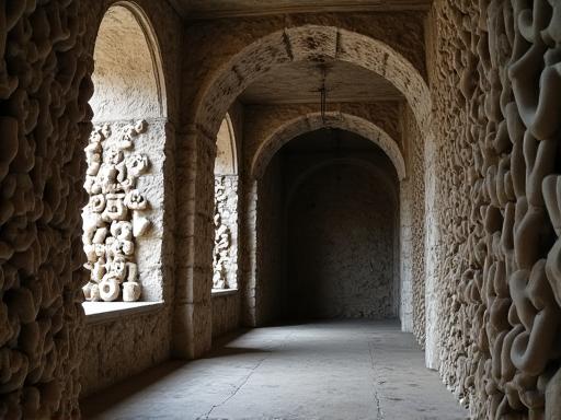 Interior of the Sedlec Ossuary (Bone Church) in Kutna Hora